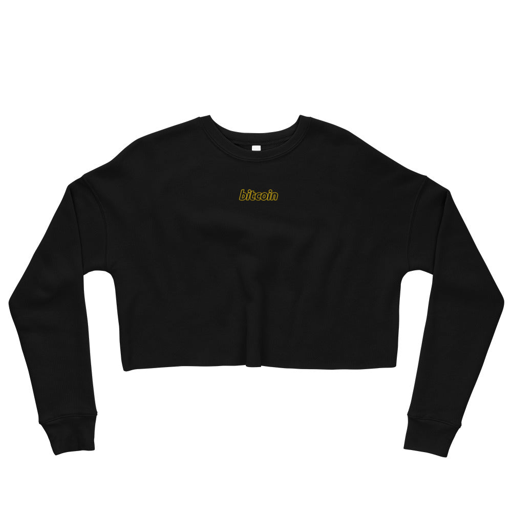 Bitcoin Crop Sweatshirt